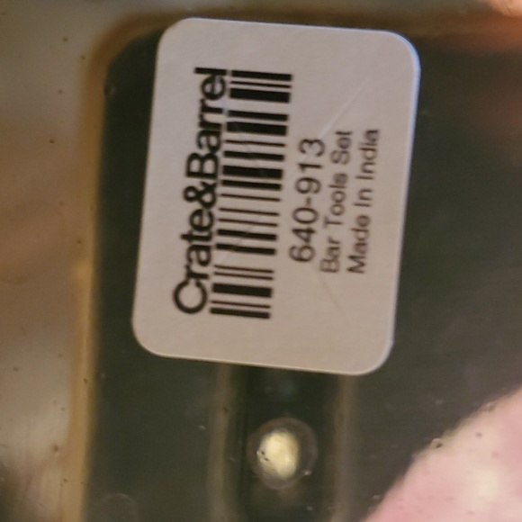 Crate & Barrel stainless steel bar tools set - Picture 8 of 8